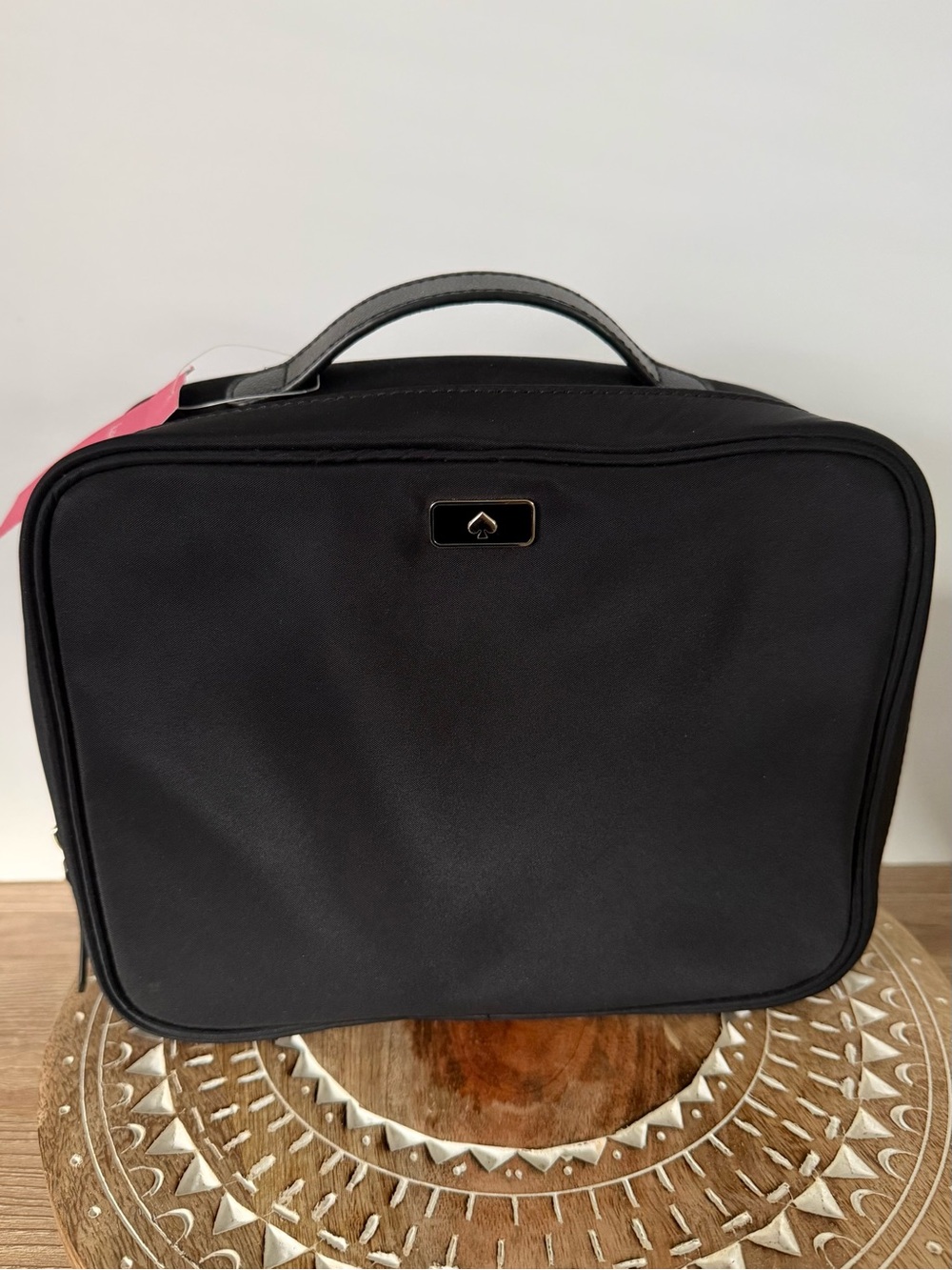 ✨ NEW with tags Kate Spade Dawn Travel Cosmetic Makeup Toiletry Train Case Black